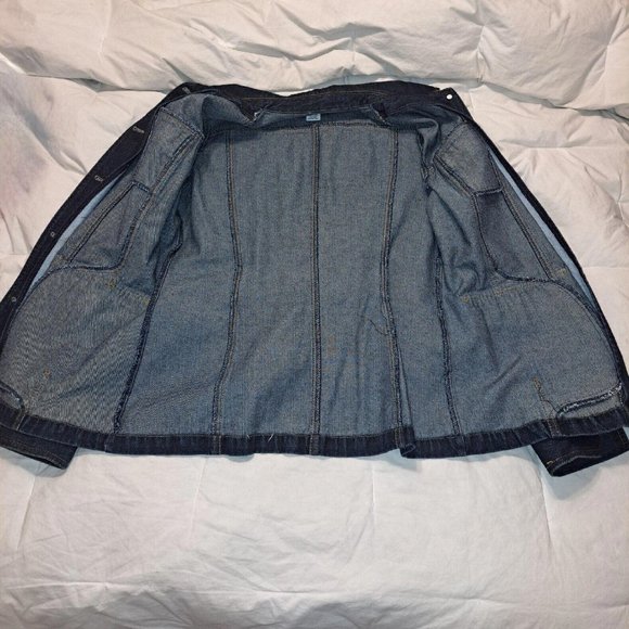 Isaac Mizrahi Womens Blue Denim Button up Jacket Size Medium - Picture 2 of 7